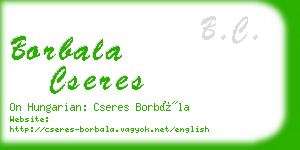 borbala cseres business card